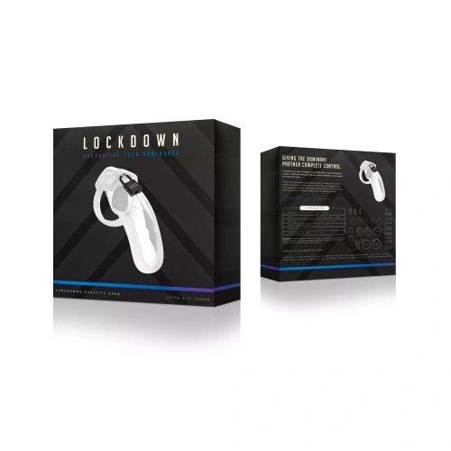 Пенис клетка Lockdown размер L прозрачна [6]