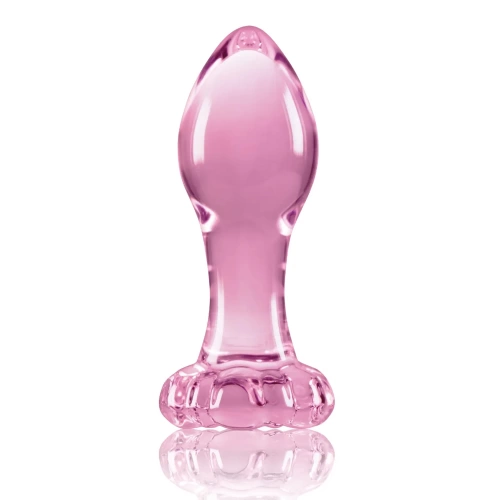 Стъклен анален разширител цвете Crystal Flower розов [1]