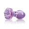 Стъклен анален разширител цвете Crystal Flower лилав