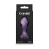 Стъклен анален разширител цвете Crystal Flower лилав [3]