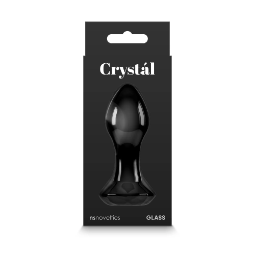 Стъклен анален разширител диамант Crystal черен [4]