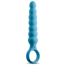 Вибриращ анален стимулатор от силикон Desire Lucent син