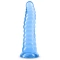 Релефно анално дилдо Fantasia Nymph прозрачно синьо