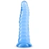 Релефно анално дилдо Fantasia Nymph прозрачно синьо