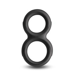  Двоен пенис пръстен от течен силикон Renegade Twofold