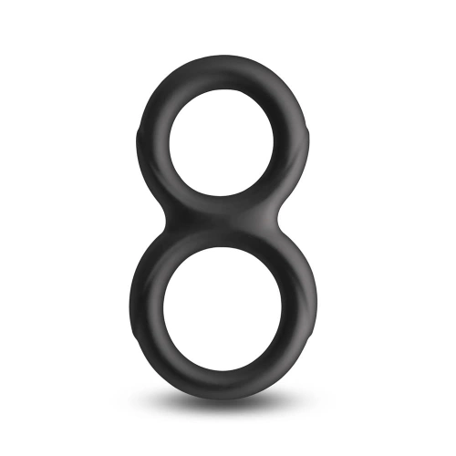  Двоен пенис пръстен от течен силикон Renegade Twofold