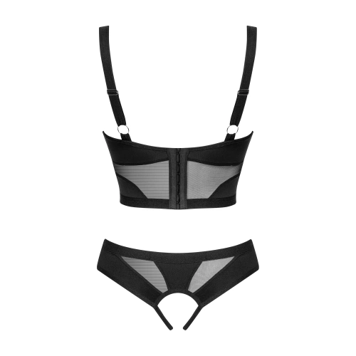 Комплект бельо Obsessive Chic Amoria Crotchless Set [3]