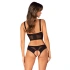 Комплект бельо Obsessive Chic Amoria Crotchless Set [1]