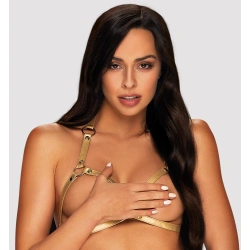 Харнес сутиен Obsessive A765 златист