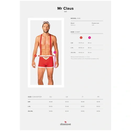 Мъжки коледен комплект Obsessive Mr. Claus set [6]