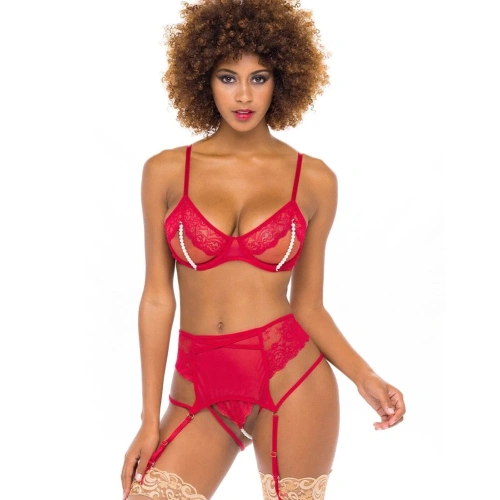 Комплект от 2 части Oh La La Cheri 40-11569 червен Комплект от 2 части Oh La La Cheri 40-11569 червен