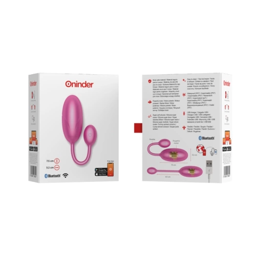 Презаредимо силиконово вибро яйце с App Oninder Tokyo розово [7]