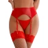 Жартиерен колан и прашки  Q-Lingerie Wetlook P5197-2 червен