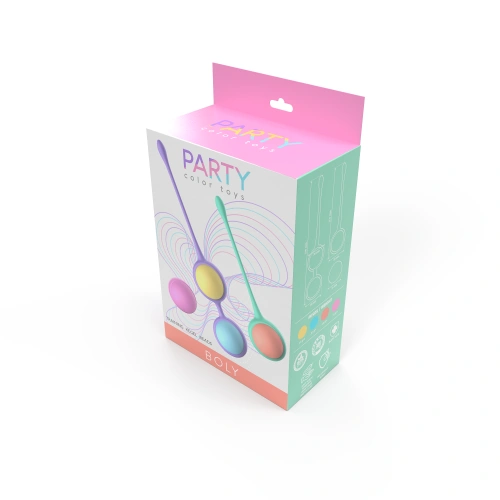 Комплект вагинални топчета от силикон Party Boly [12]