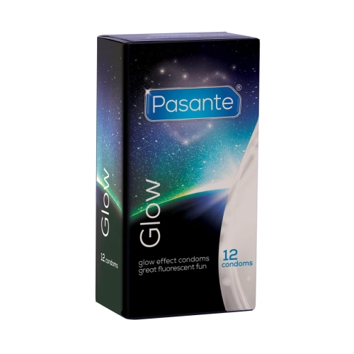 12 бр. Светещи презервативи Pasante Glow in the Dark