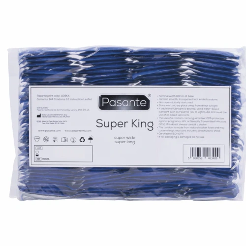 144 бр. Супер големи презервативи Pasante Super King 69 mm. [1]
