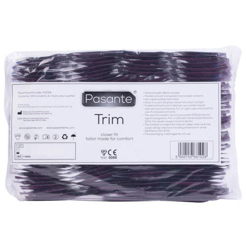 144 бр. Плътно прилепващи презервативи Pasante Trim [3]