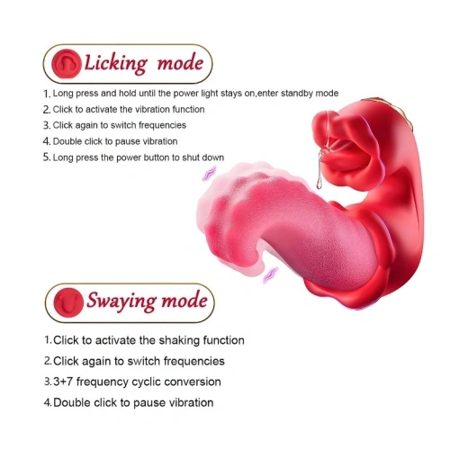 Стимулатор с вибрация и ротация Sexy Lips [5]