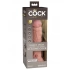 Луксозно вибриращо двуслойно силиконово дилдо King Cock Elite 20 см. [6]