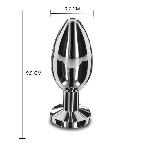 Масивен анален разширител от стомана с кристал Playhouse L [4]