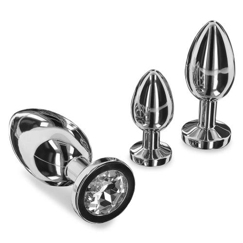 Масивен анален разширител от стомана с кристал Playhouse L [5]