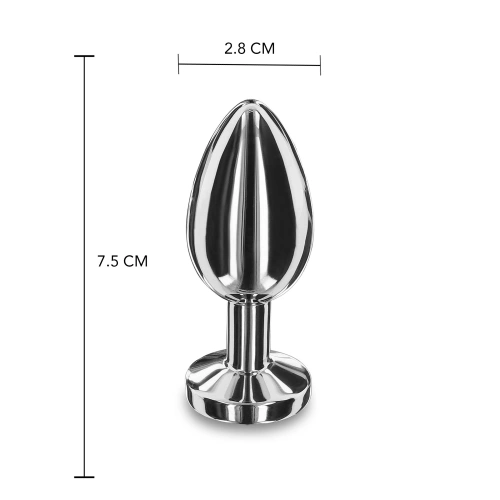 Масивен анален разширител от стомана с кристал Playhouse М [4]