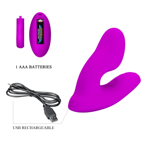 Силиконов вибратор за носене с дистанционно Melvin  [6]