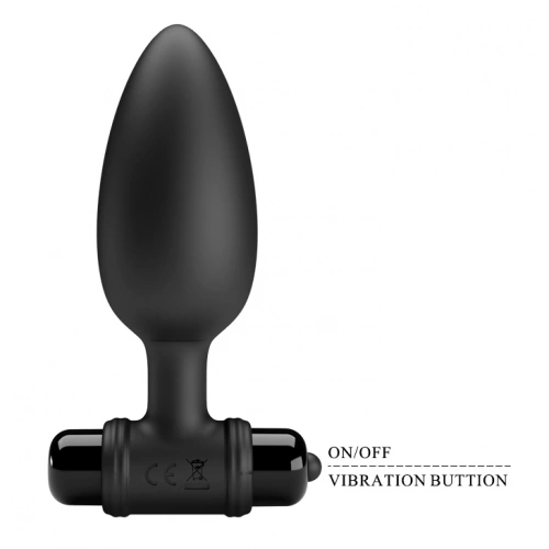 Вибриращ анален разширител от силикон Vibra Butt Plug II [4]