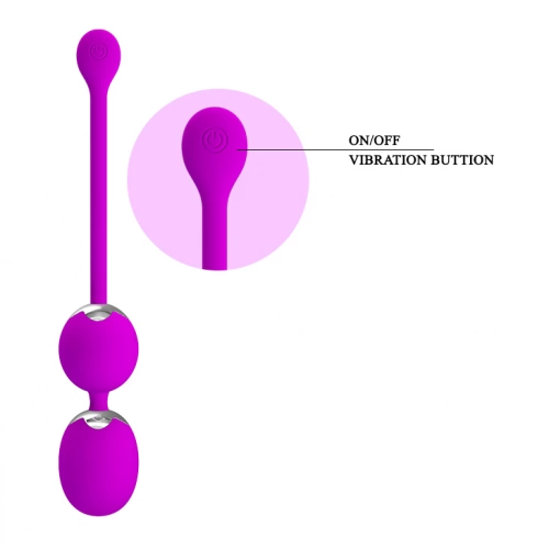 Вибриращи вагинални топчета от мед. силикон с USB зареждане Werner  [4]