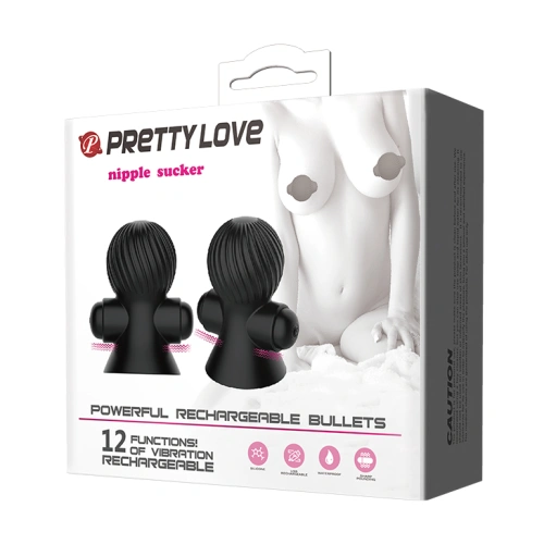 Вибриращи вакуумни стимулатори за гърди Pretty Love [7]