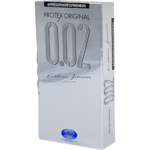 6 бр. Ултра тънки нелатексови презервативи Protex Original 0.02