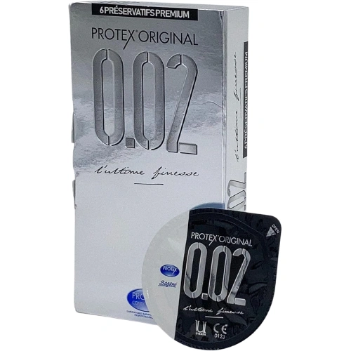 6 бр. Ултра тънки нелатексови презервативи Protex Original 0.02 [1]