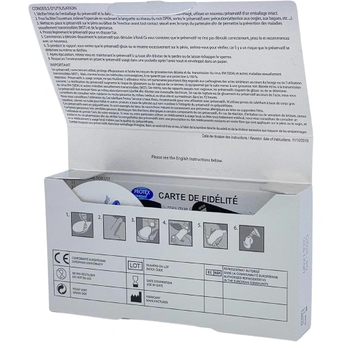 6 бр. Ултра тънки нелатексови презервативи Protex Original 0.02 [4]