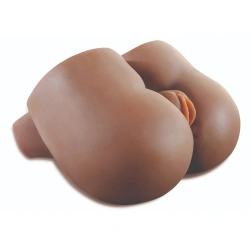 Екстра голям реалистичен мастурбатор с 2 отвора Taste Me кафяв