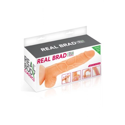 Реалистично дилдо от кибер кожа Real Brad [3]