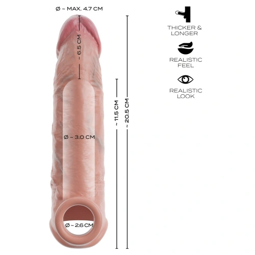 Пенис удължител от силикон Realistixxx Thicker & Longer [5]