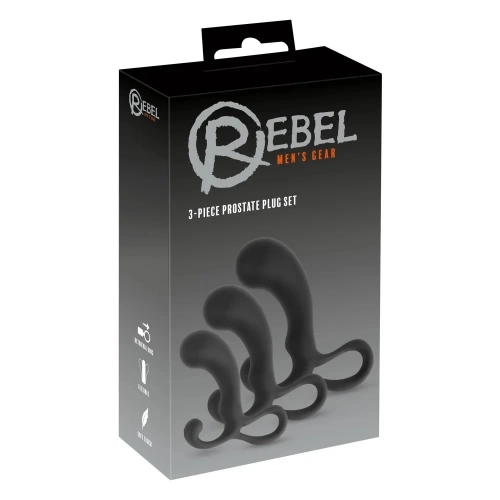 Комплект 3 бр. простатни стимулатори Rebel Prostate Plug Set [8]