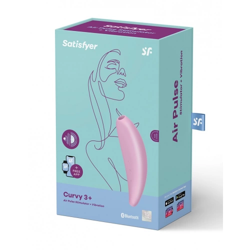 ​Клиторен стимулатор Satisfyer Curvy 3 Plus розов с App [7]