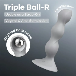 Satisfyer Triple Ball-R Дилдо с вградени тежести