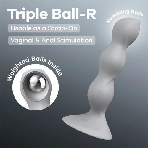 Satisfyer Triple Ball-R Дилдо с вградени тежести