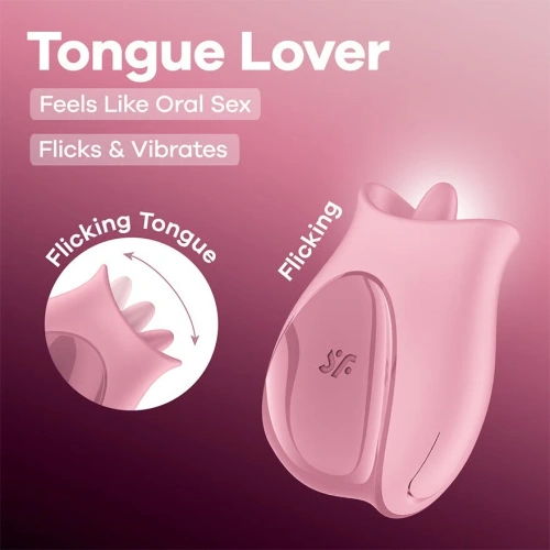 Клиторен стимулатор подвижен език Satisfyer Tongue Lover Клиторен стимулатор подвижен език Satisfyer Tongue Lover