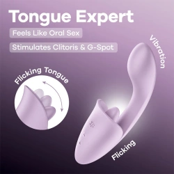 Satisyer Tongue Expert Вибратор с клиторстимулатор език