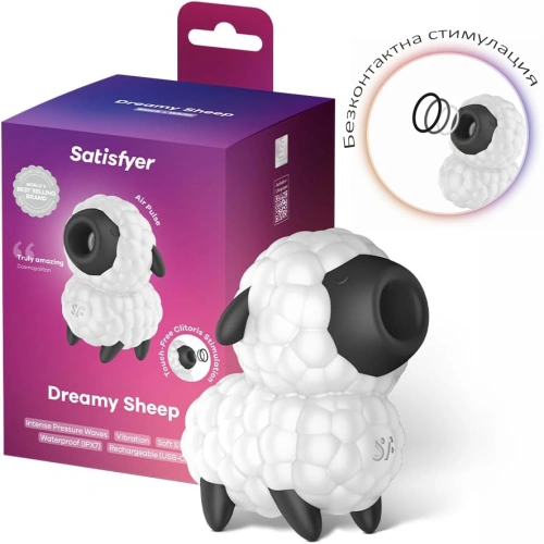 Безконтактен клиторен стимулатор Satisfyer Dreamy Sheep Безконтактен клиторен стимулатор Satisfyer Dreamy Sheep