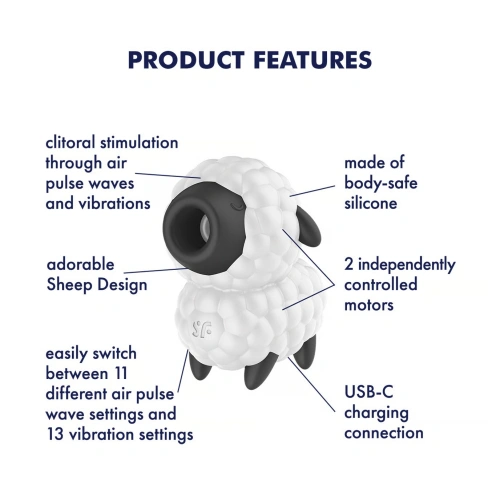 Безконтактен клиторен стимулатор Satisfyer Dreamy Sheep [6]