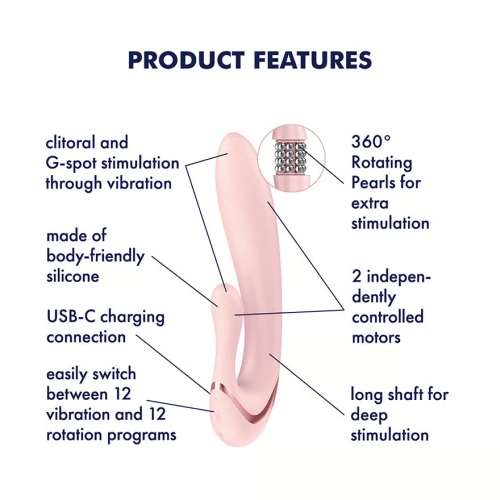 Satisfyer Pearl Bunny 3 Рабит вибратор с въртящи перли [4]
