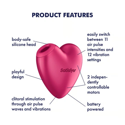 Satisfyer Cutie Heart клиторен стимулатор [6]