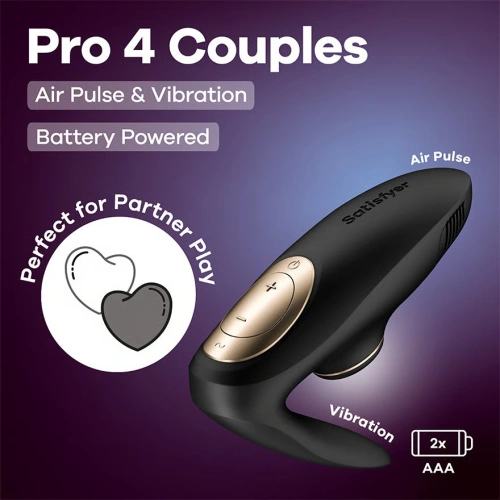 Вибратор за двойки Satisfyer Pro 4 Couples Battery Power Вибратор за двойки Satisfyer Pro 4 Couples Battery Power