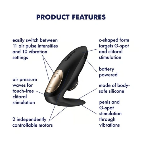 Вибратор за двойки Satisfyer Pro 4 Couples Battery Power [7]