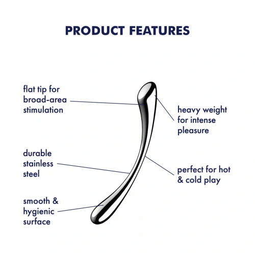 Стоманено дилдо с два края Satisfyer Cosmic Crest 1 [5]