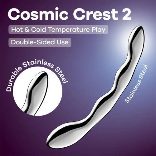 Метално G-спот дилдо с два края Satisfyer Cosmic Crest 2 Метално G-спот дилдо с два края Satisfyer Cosmic Crest 2